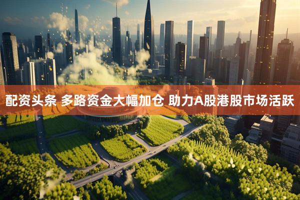 配资头条 多路资金大幅加仓 助力A股港股市场活跃
