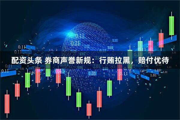 配资头条 券商声誉新规：行贿拉黑，赔付优待